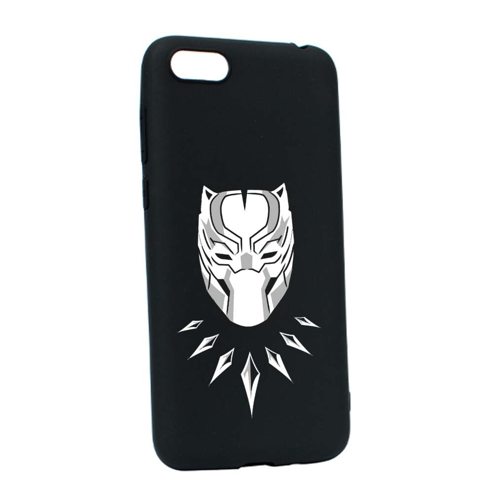 Husa de protectie Marvel, Black Panther pentru Apple iPhone 6 / 6S, rezistenta la uzura, anti-alunecare, din silicon Premium, B243