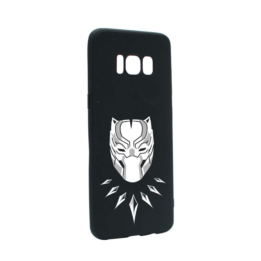 Husa de protectie Marvel, Black Panther pentru Samsung Galaxy S8, rezistenta la uzura, anti-alunecare, din silicon Premium, B243
