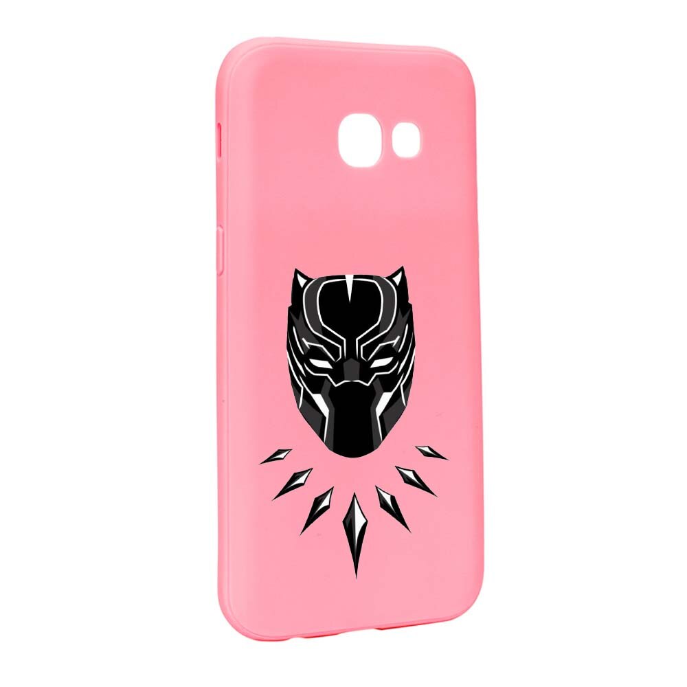 Husa de protectie Marvel, Black Panther pentru Samsung Galaxy A3 2017, rezistenta la uzura, anti-alunecare, din silicon Premium, P243