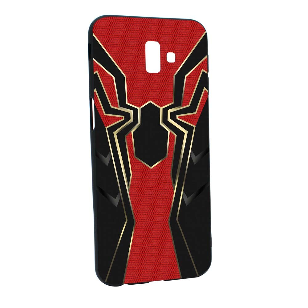 Husa de protectie Marvel, Spider-Man pentru Samsung Galaxy J6 Plus / J6 Prime, rezistenta la uzura, anti-alunecare, din silicon Premium, B244