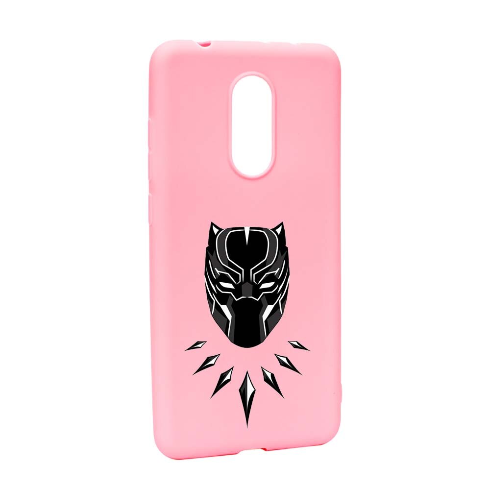 Husa de protectie Marvel, Black Panther pentru Xiaomi Redmi Note 5 / Redmi 5 Plus, rezistenta la uzura, anti-alunecare, din silicon Premium, P243