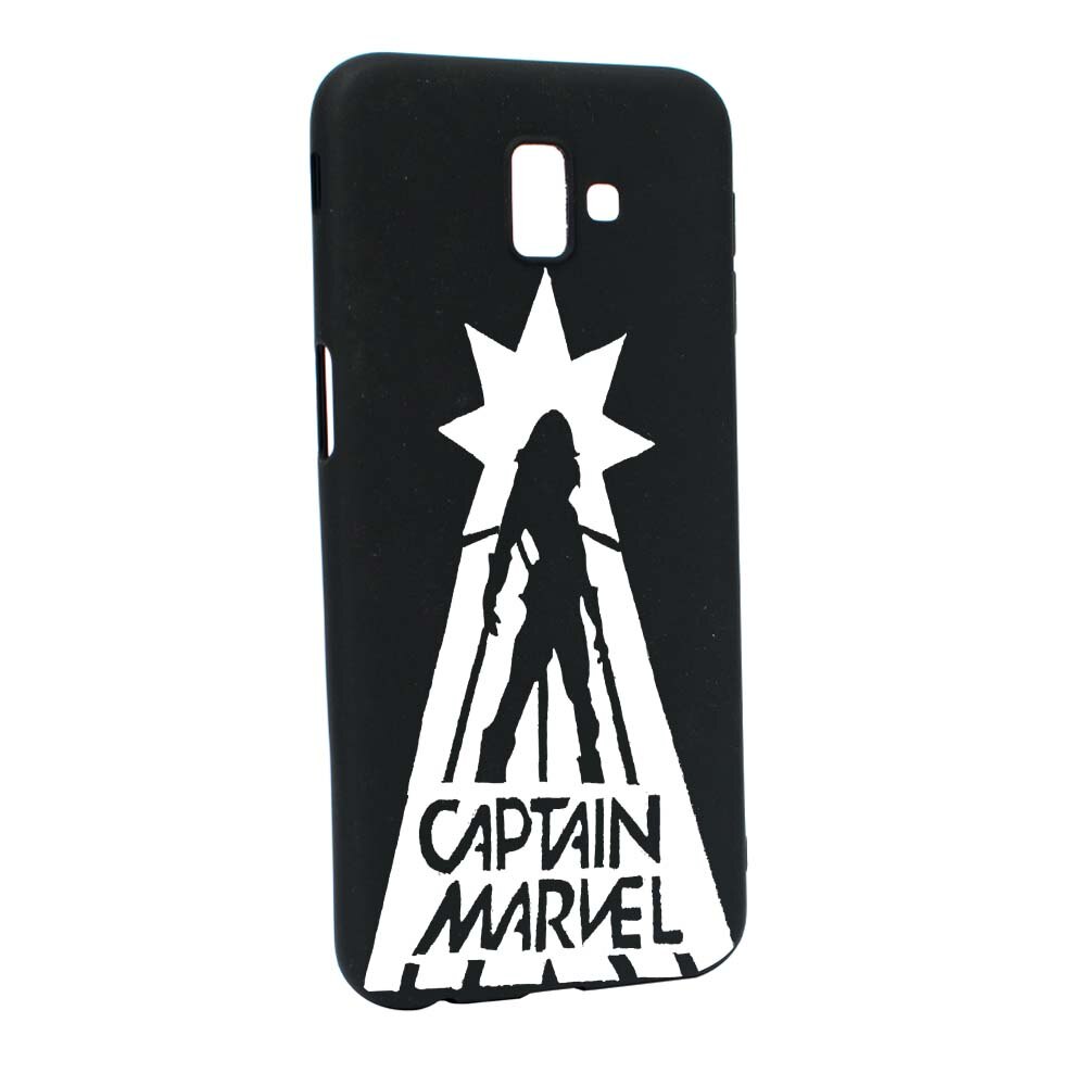 Husa de protectie Captain Marvel pentru Samsung Galaxy J6 Plus / J6 Prime, rezistenta la uzura, anti-alunecare, din silicon Premium, B239