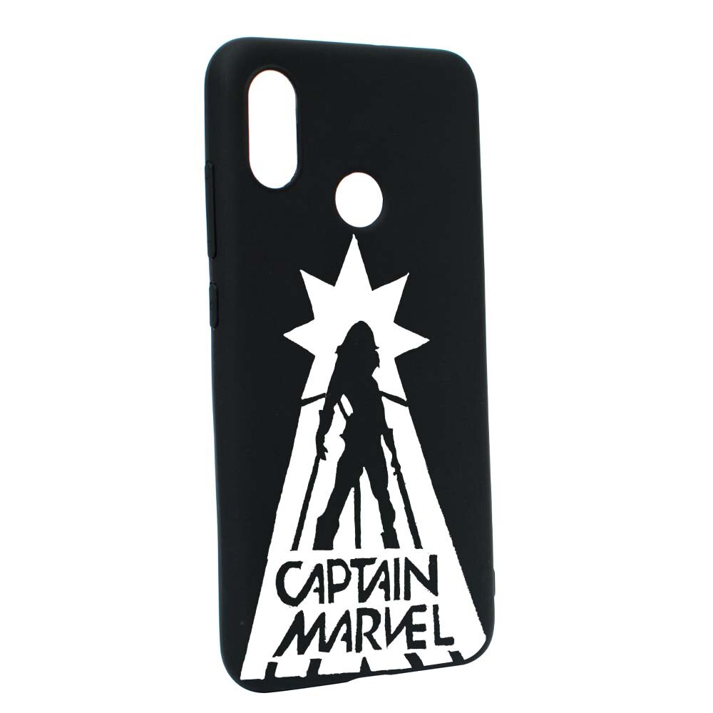 Husa de protectie Captain Marvel pentru Xiaomi Mi A2 Lite / Redmi 6 Pro, rezistenta la uzura, anti-alunecare, din silicon Premium, B239