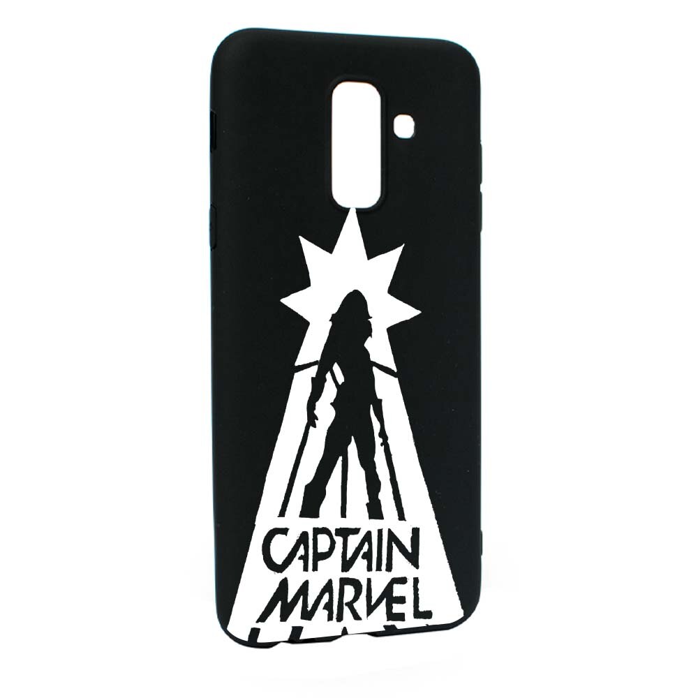 Husa de protectie Captain Marvel pentru Samsung Galaxy A6 PLUS / Galaxy J8 2018, rezistenta la uzura, anti-alunecare, din silicon Premium, B239