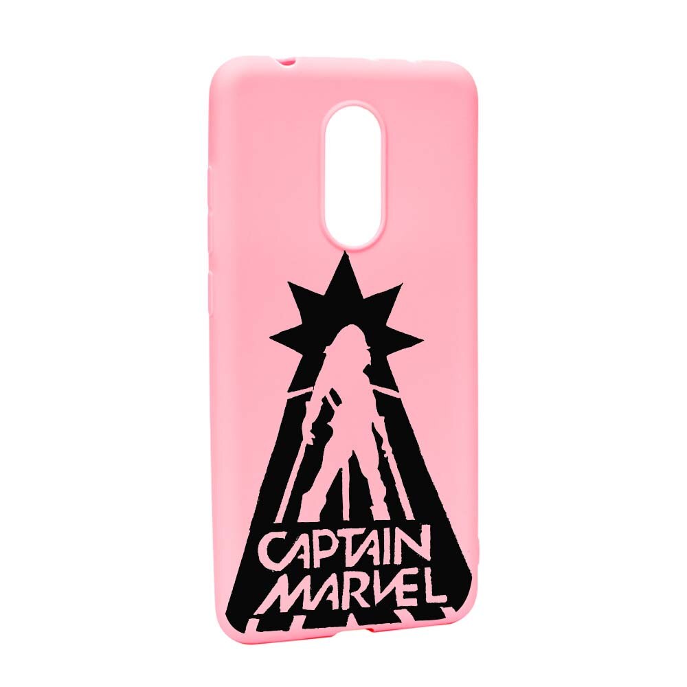 Husa de protectie Captain Marvel pentru Xiaomi Redmi Note 5 / Redmi 5 Plus, rezistenta la uzura, anti-alunecare, din silicon Premium, P239