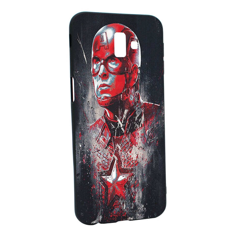Husa de protectie Marvel, Avengers pentru Samsung Galaxy J6 Plus / J6 Prime, rezistenta la uzura, anti-alunecare, din silicon Premium, B241