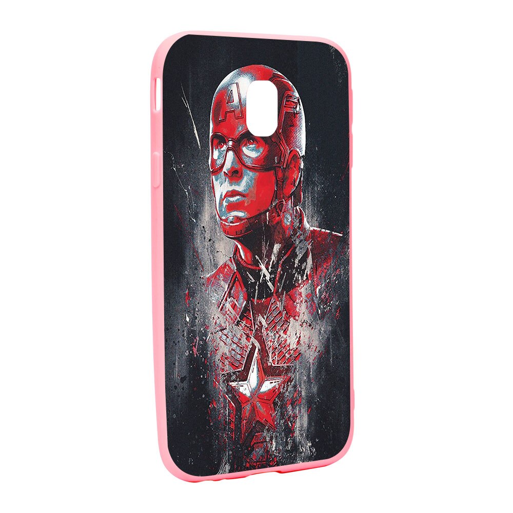 Husa de protectie Marvel, Avengers pentru Samsung Galaxy J7 2018, rezistenta la uzura, anti-alunecare, din silicon Premium, P241