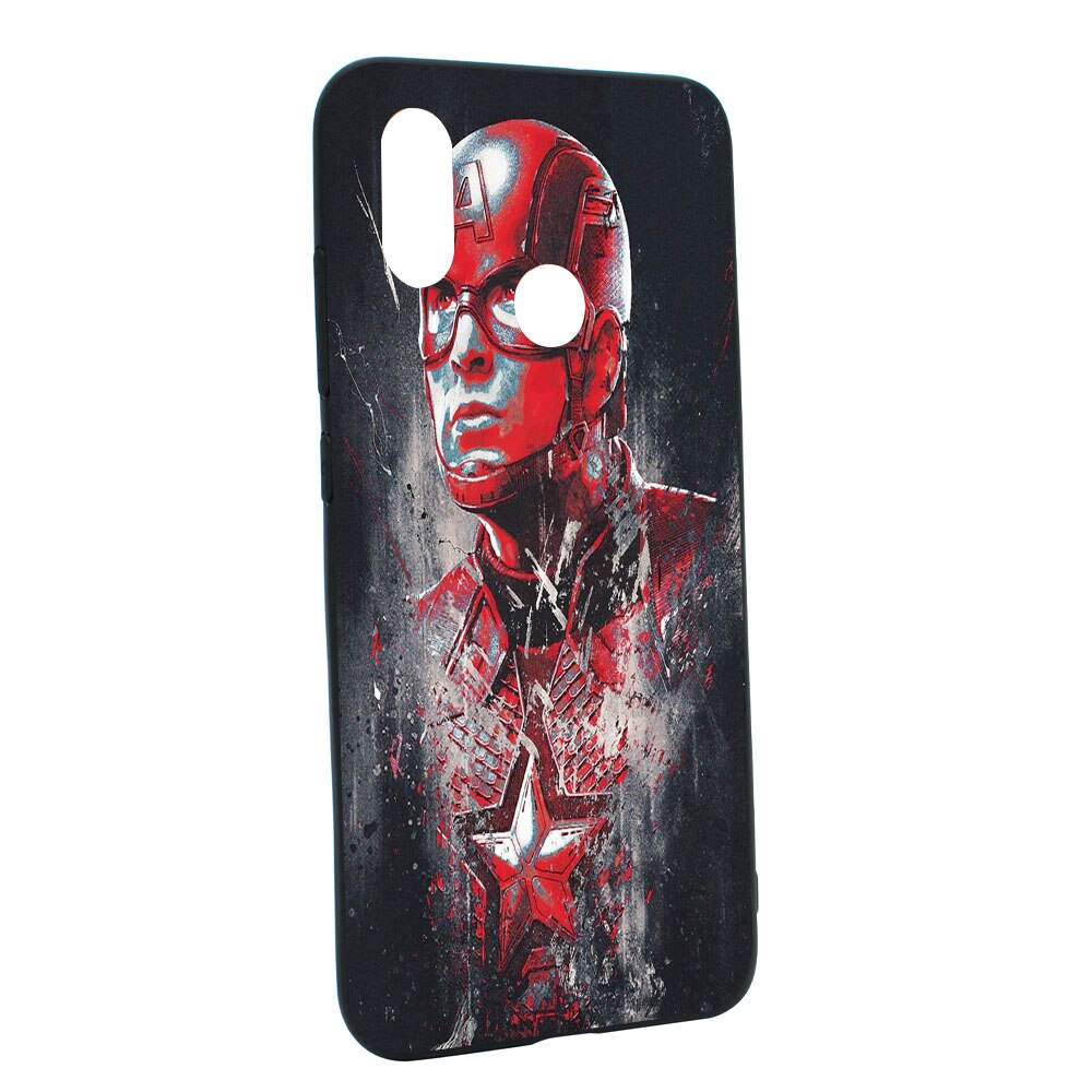 Husa de protectie Marvel, Avengers pentru Xiaomi Mi 8, rezistenta la uzura, anti-alunecare, din silicon Premium, B241