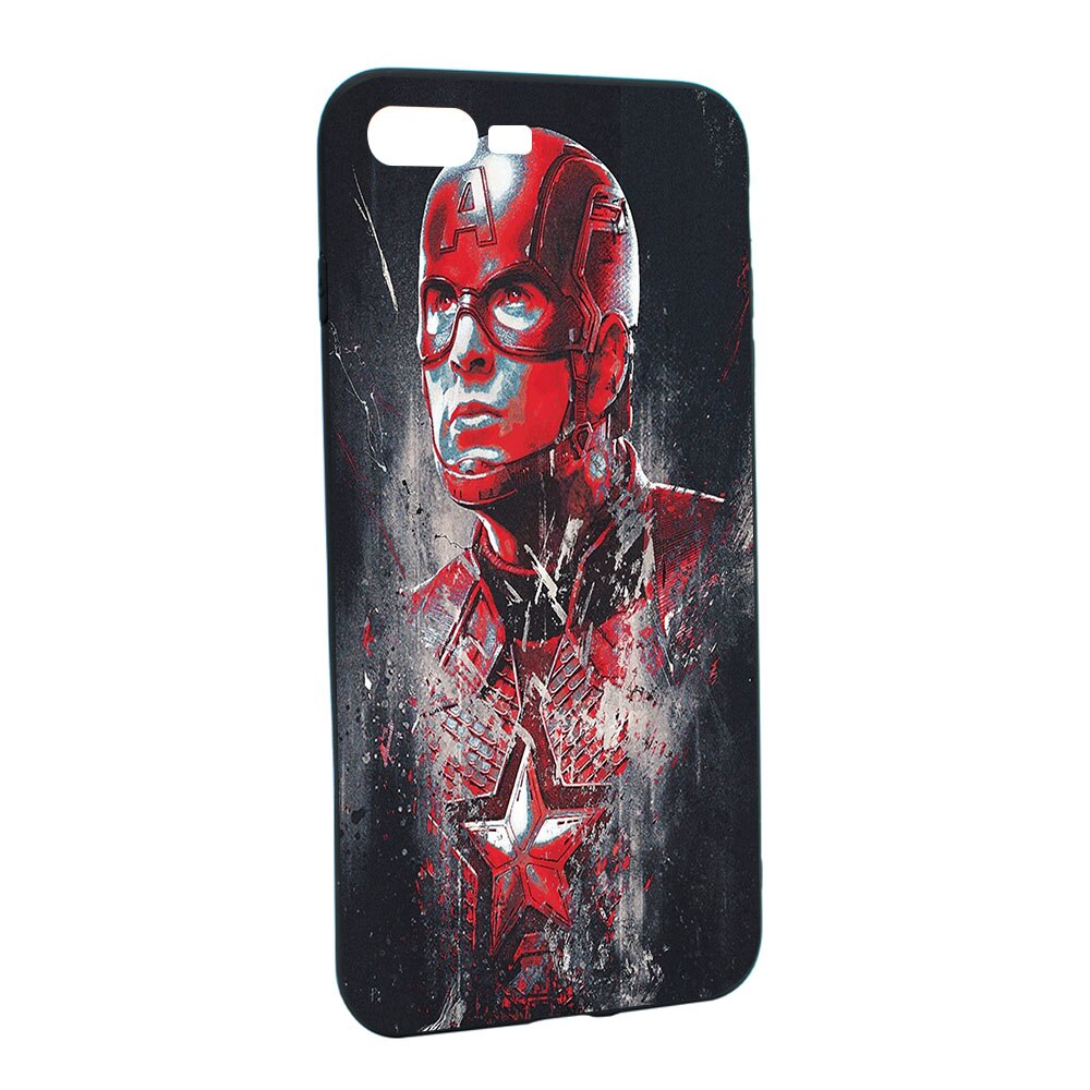 Husa de protectie Marvel, Avengers pentru Apple iPhone 7 Plus / 8 Plus, rezistenta la uzura, anti-alunecare, din silicon Premium, B241