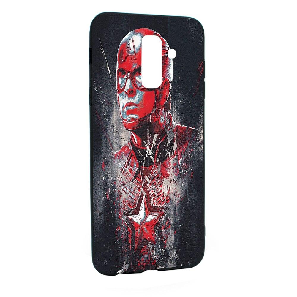 Husa de protectie Marvel, Avengers pentru Samsung Galaxy A6 PLUS / Galaxy J8 2018, rezistenta la uzura, anti-alunecare, din silicon Premium, B241