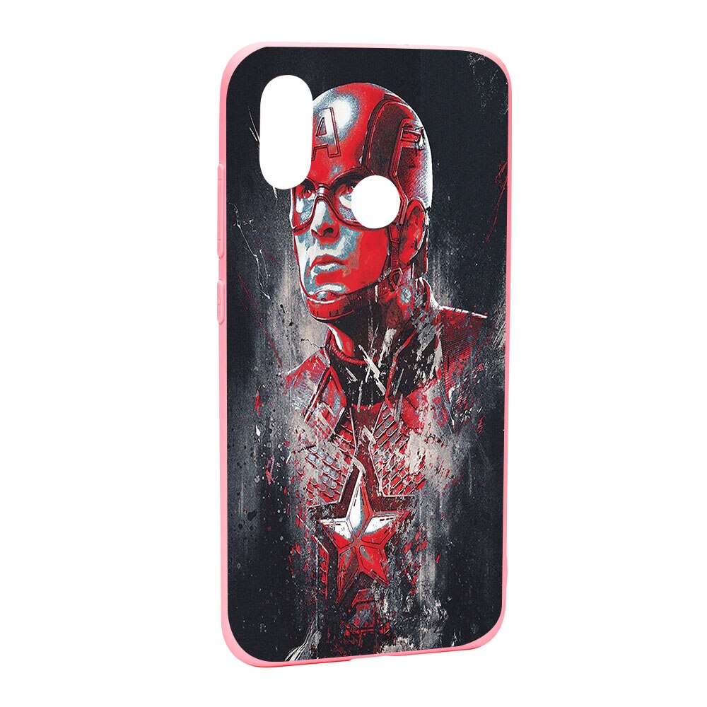 Husa de protectie Marvel, Avengers pentru Xiaomi Mi 8, rezistenta la uzura, anti-alunecare, din silicon Premium, P241