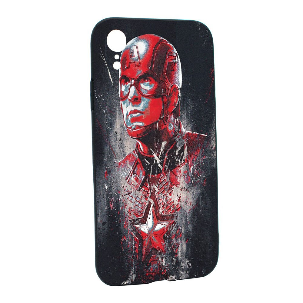 Husa de protectie Marvel, Avengers pentru Apple iPhone XR, rezistenta la uzura, anti-alunecare, din silicon Premium, B241
