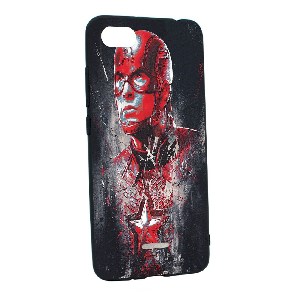 Husa de protectie Marvel, Avengers pentru Xiaomi Redmi 6A, rezistenta la uzura, anti-alunecare, din silicon Premium, B241
