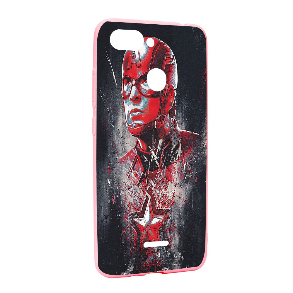 Husa de protectie Marvel, Avengers pentru Xiaomi Redmi 6, rezistenta la uzura, anti-alunecare, din silicon Premium, P241