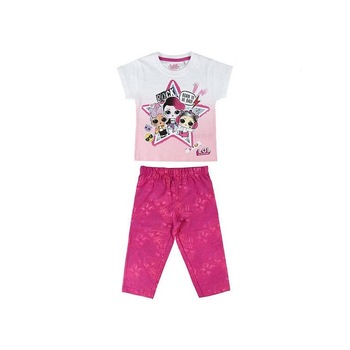 Pijama LOL Surprise, Colectia Let's be Friends, Alb/Roz Pijama LOL Surprise, Colectia Let's be Friends, Alb/Roz