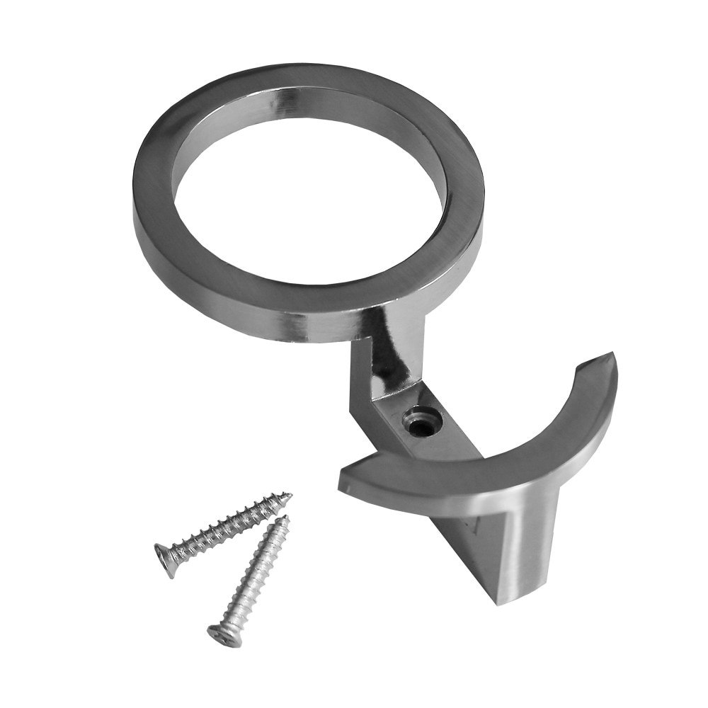 Agatator pentru cuier, forma de cerc, material nickel satin, set de 20