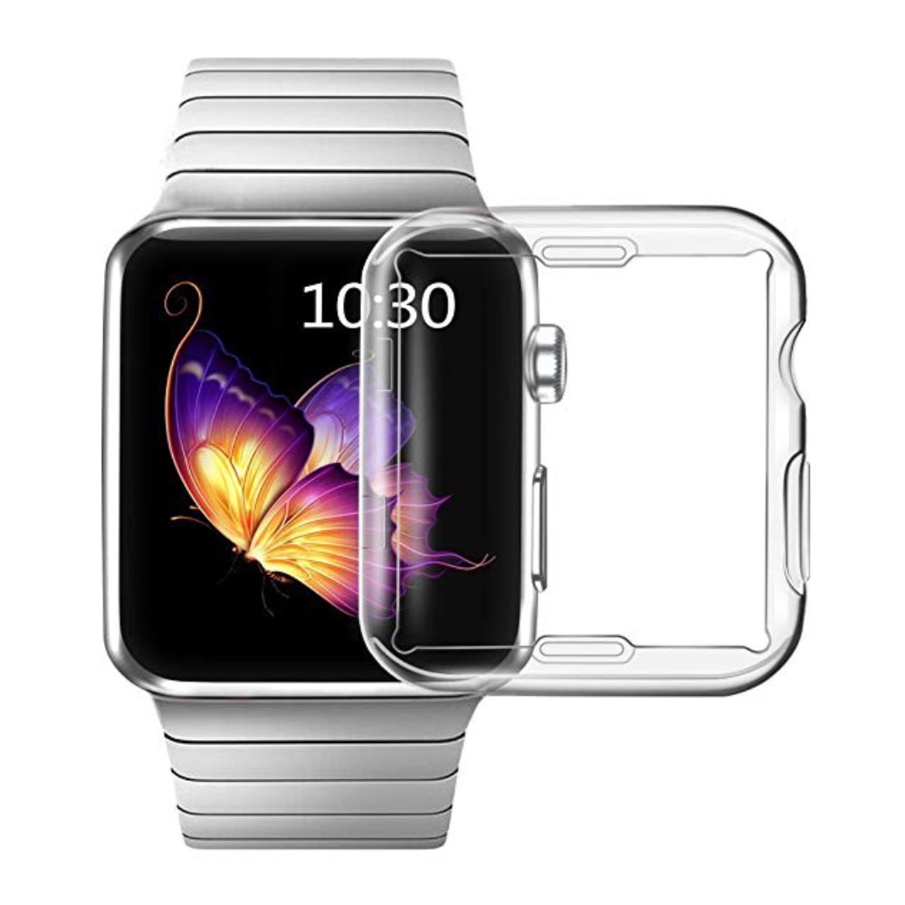Husa protectie Full Body, din silicon transparent, pentru Apple Watch 38 mm