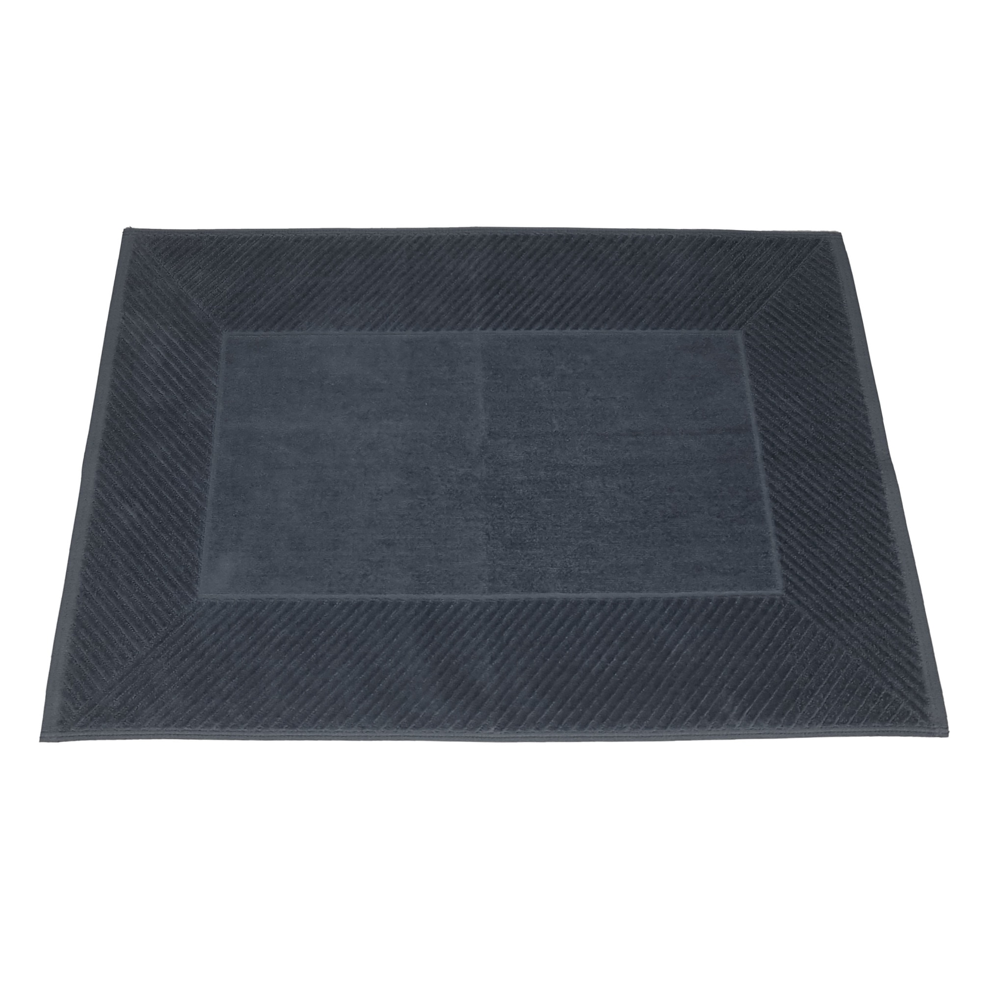 Covoras baie Home Deluxe Collection, Antracit, 50x80 cm, 1000 gr/mp, 100% bumbac