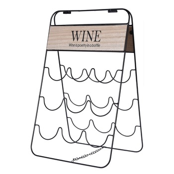 Suport sticle vin, Excellent Metal Deco, 30x26x49 cm Suport sticle vin, Excellent Metal Deco, 30x26x49 cm