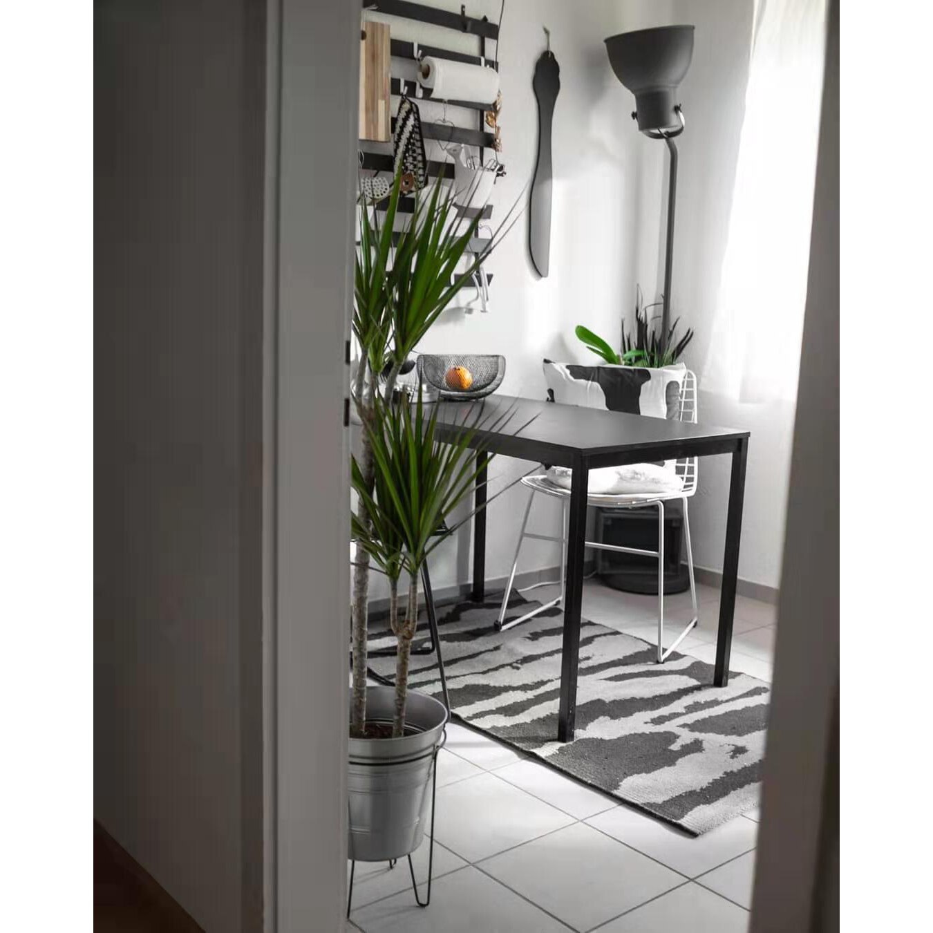 Set 2 scaune Kring Brooklyn 99, metal, Alb