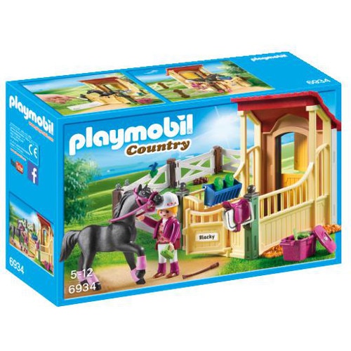 Set Playmobil de Constructie Grajd si Cal Arab