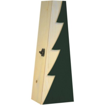 Cutie lemn triunghiulara pentru o sticla de vin CDT-742A Cutie lemn triunghiulara pentru o sticla de vin CDT-742A