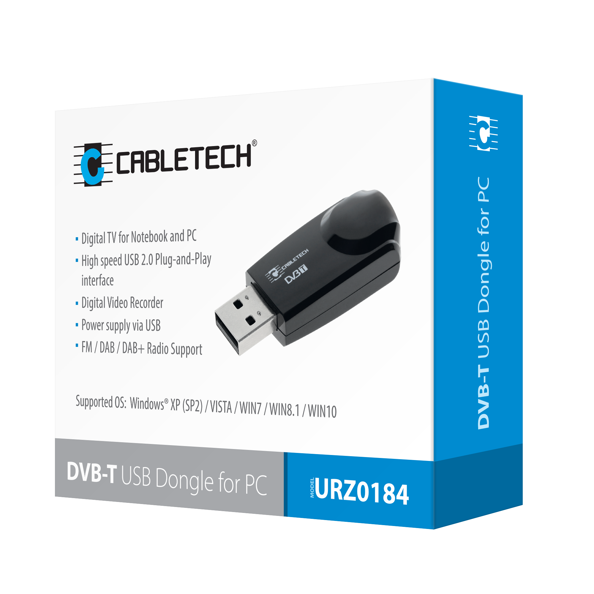 DVB-T Tuner PC Cabletech, USB 2.0, automatikus csatornakeresés - eMAG.hu
