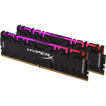 Memorie HyperX Predator RGB, 16GB (8GB x2) DDR4, 3600MHz, CL17 Memorie HyperX Predator RGB, 16GB (8GB x2) DDR4, 3600MHz, CL17