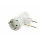 Stecher dublu cu contact protectie 2 x SCHUKO laterale, Well