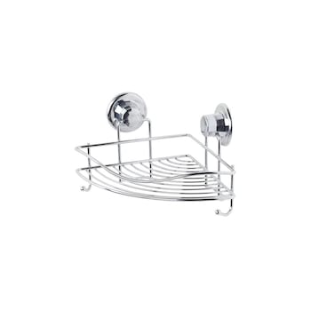 Raft cu ventuze pentru baie, 21 x 21 x 15 cm - Tekno-tel Raft cu ventuze pentru baie, 21 x 21 x 15 cm - Tekno-tel