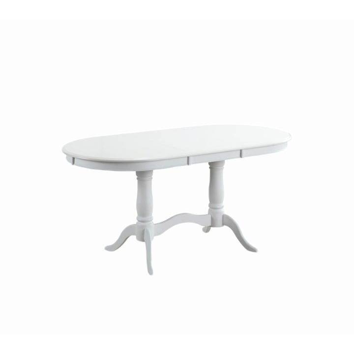 LIDER FURNITURE asztal 6 fő részére, 130x80x75 cm, 160 cm-ig bővíthető, fehér