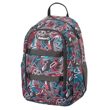 Rucsac Pelikan,model Black Graphic, 30x45x15 cm, cu un compartiment Rucsac Pelikan,model Black Graphic, 30x45x15 cm, cu un compartiment