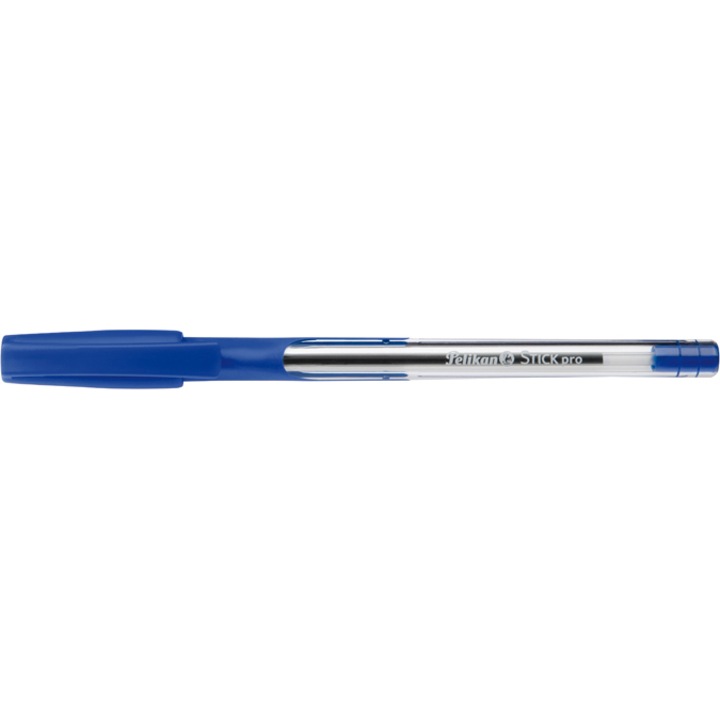 Комплект Химикалки Pelikan Stick Pro еднократна употреба, Пластмаса, 20 броя/кутия, Син