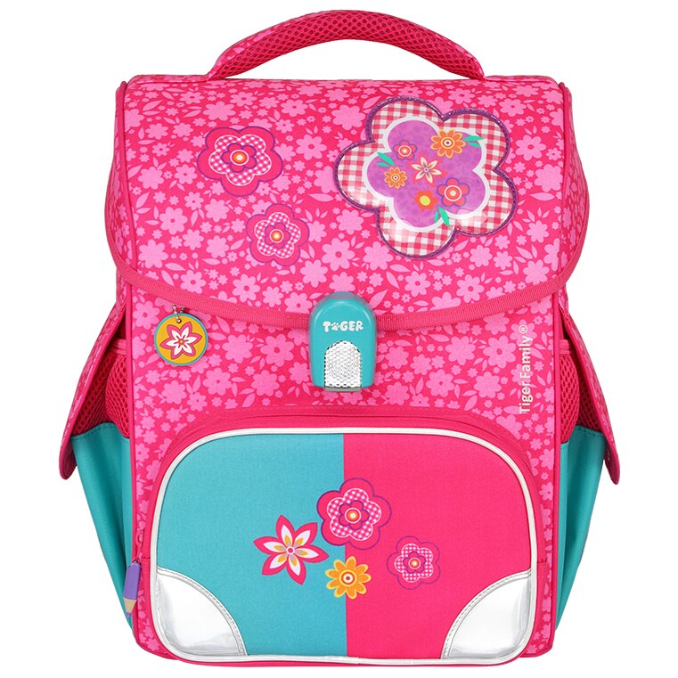 Ghiozdan Tiger Jolly Spring Time, neechipat, ergonomic, 36 x 31 x 19 cm