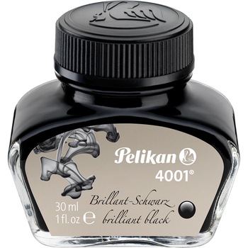 Cerneala Pelikan 4001, 30 ml, negru lucios Cerneala Pelikan 4001, 30 ml, negru lucios