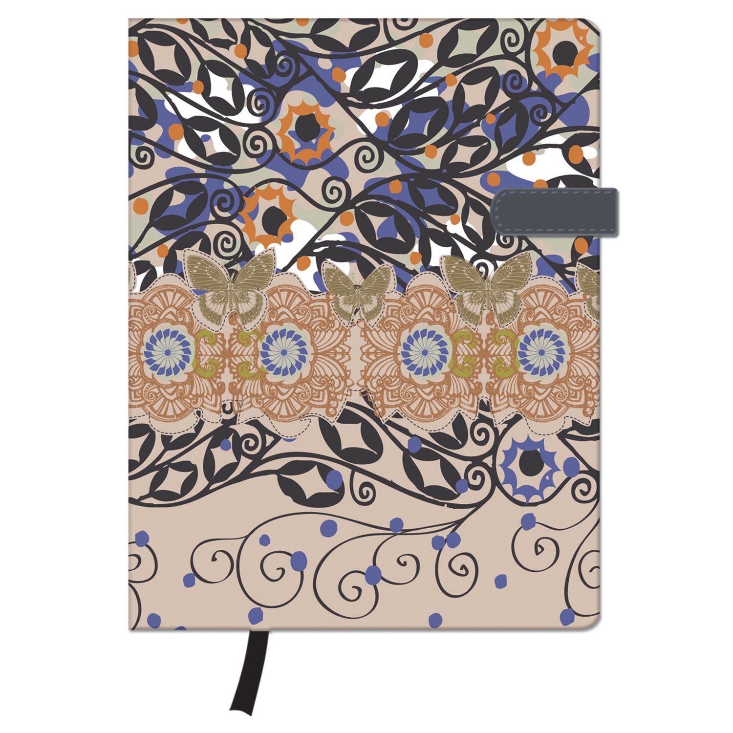 Bloc notes Herlitz MyBook classic, romantic, A6, 96 file, dictando, cu magnet, coperta lucioasa tare