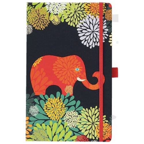 Bloc notes Herlitz Ivory Graphic, 13x21 cm, 240 file, matematica, coperta din panza, diverse motive