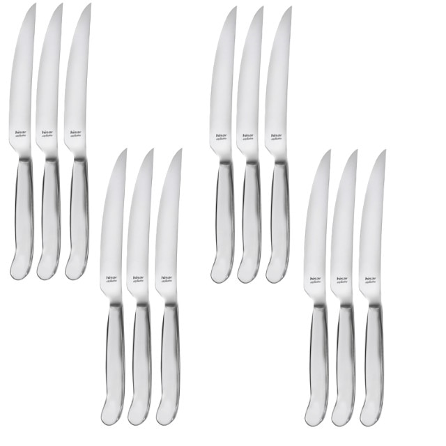 Set 12 cutite pentru friptura profesionale HISAR colectia ARGENTINA