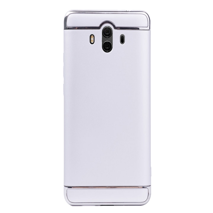 Luxus 3 részes tok/tok Huawei Mate 10 telefonhoz, Kemény, Magas védelem, Ezüst