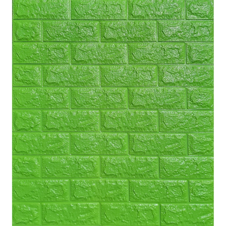 Тапет DEGRETS 98005 Самозалепващ 3D тапет зелен, Размери: 70см x 77см x 6мм