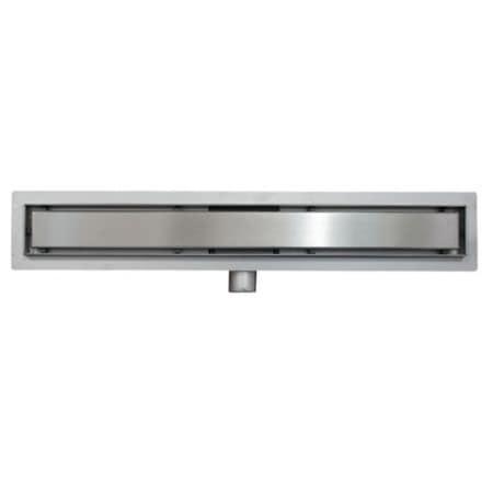 Rigola dus din inox faiantabila model STONE 600*70 mm