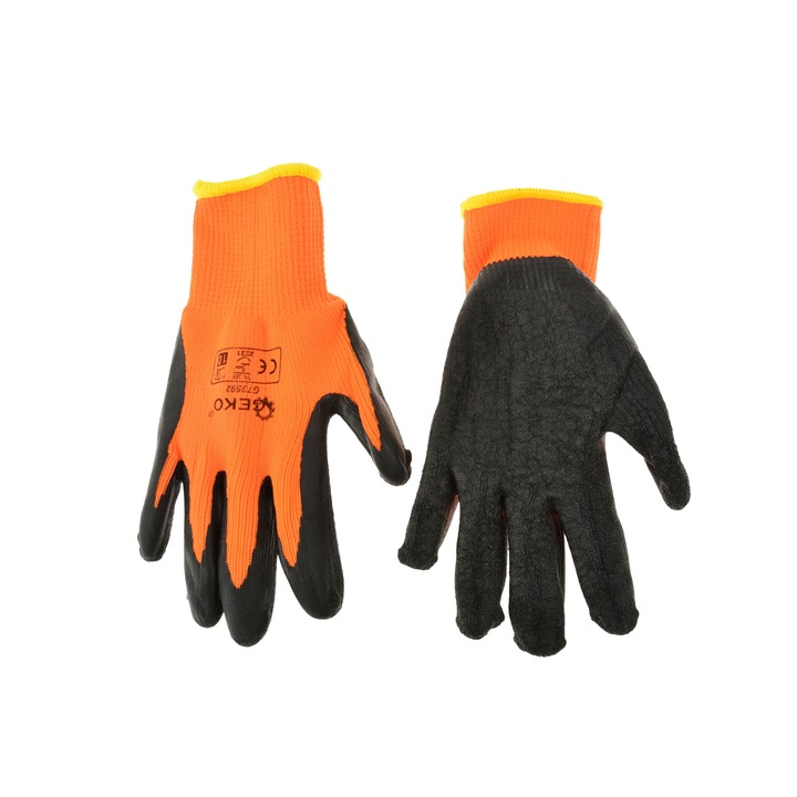 Manusi de iarna pentru protectie, ORANGE, marimea 10, Geko G73592