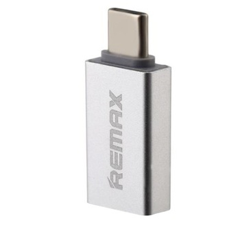 Adaptor OTG Remax Glance RA-OTG1 de la conector USB 3.0 la conector Type C argintiu Adaptor OTG Remax Glance RA-OTG1 de la conector USB 3.0 la conector Type C argintiu