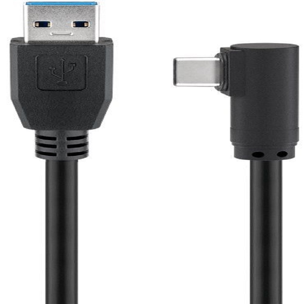 Cablu USB-C tata la USB A 3.0 tata unghi 90 grade 0.5m, Goobay