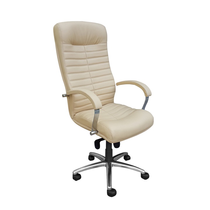 Scaun directorial SENNA, Bej piele ecologica