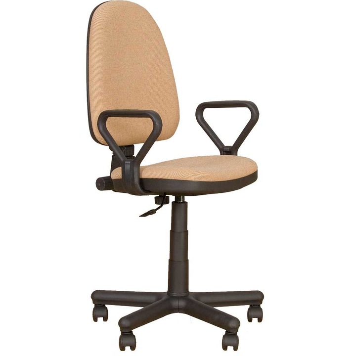 Офис стол PRIVILEGE GTP, дамаска охра-черно cagliari