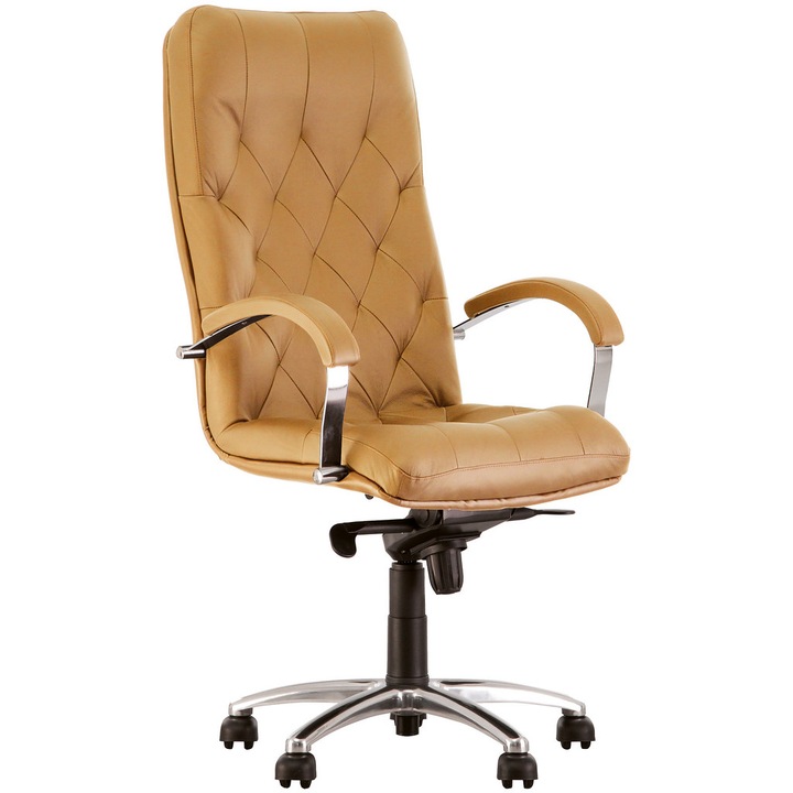 Scaun directorial HAVANA, Ocru piele naturala