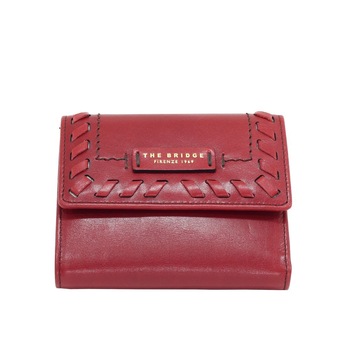 Portofel de dama The Bridge din piele naturala rosu 0182094N Portofel de dama The Bridge din piele naturala rosu 0182094N