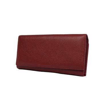 Portofel dama din piele naturala cu doua fete A04 Red Portofel dama din piele naturala cu doua fete A04 Red