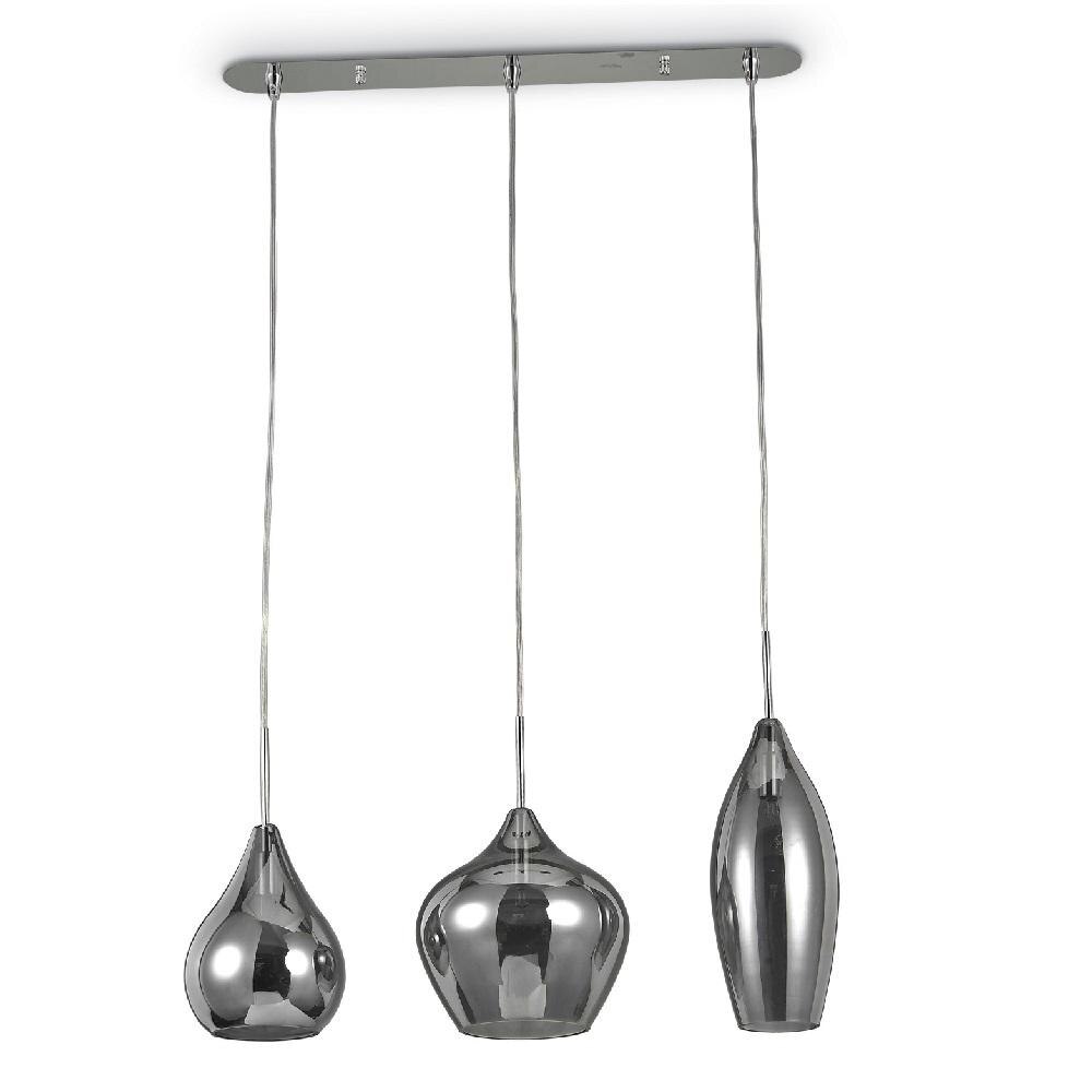 Lustra Soft SP3,IDEAL LUX,metal,sticla,fumuriu